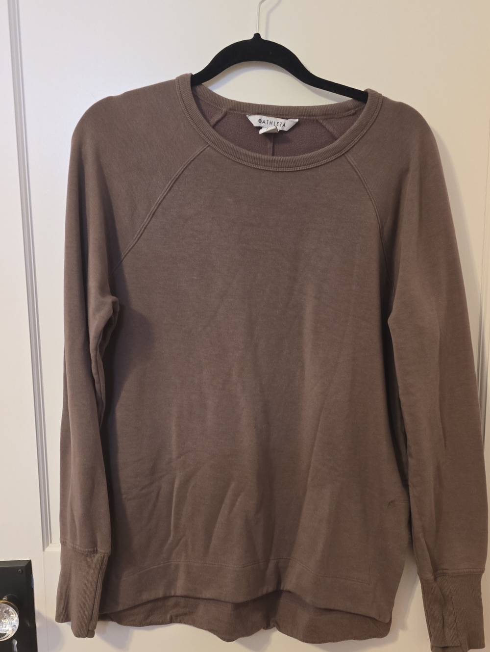 Athleta Women's Taupe Crew Sweatshirt